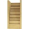 Ekena Millwork 9"W x 9"D x 18"H Wide Landon Rough Cedar Woodgrain TimberThane Corbel, Primed Tan CORUR09X09X18LANRCPR - alternate 3
